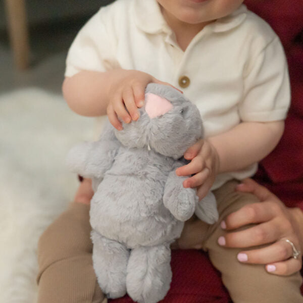 Ziggle Grey Bunny Plush Toy