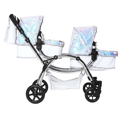 Roma Polly Amy Childs Twin Dolls Pram - Mermaid 3+ years 88cm