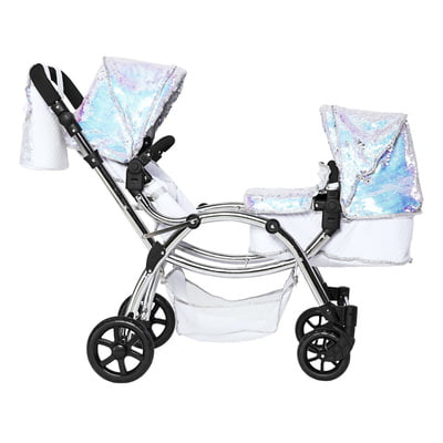 Roma Polly Amy Childs Twin Dolls Pram - Mermaid 3+ years 88cm