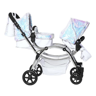 Roma Polly Amy Childs Twin Dolls Pram - Mermaid 3+ years 88cm