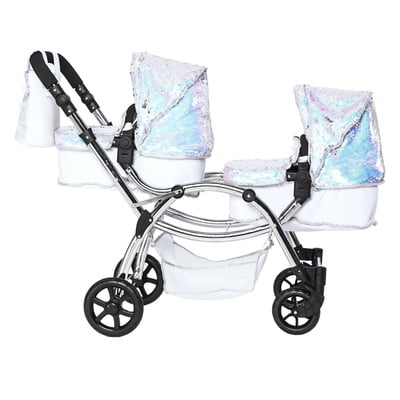 Roma Polly Amy Childs Twin Dolls Pram - Mermaid 3+ years 88cm