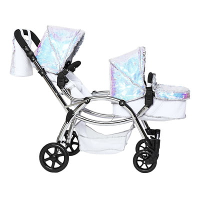 Roma Polly Amy Childs Twin Dolls Pram - Mermaid 3+ years 88cm