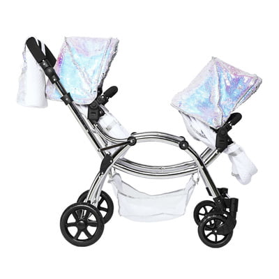 Roma Polly Amy Childs Twin Dolls Pram - Mermaid 3+ years 88cm