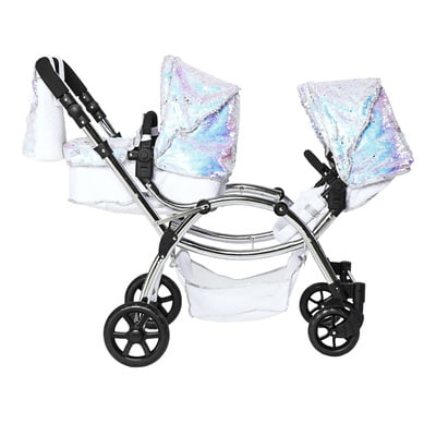 Roma Polly Amy Childs Twin Dolls Pram - Mermaid 3+ years 88cm