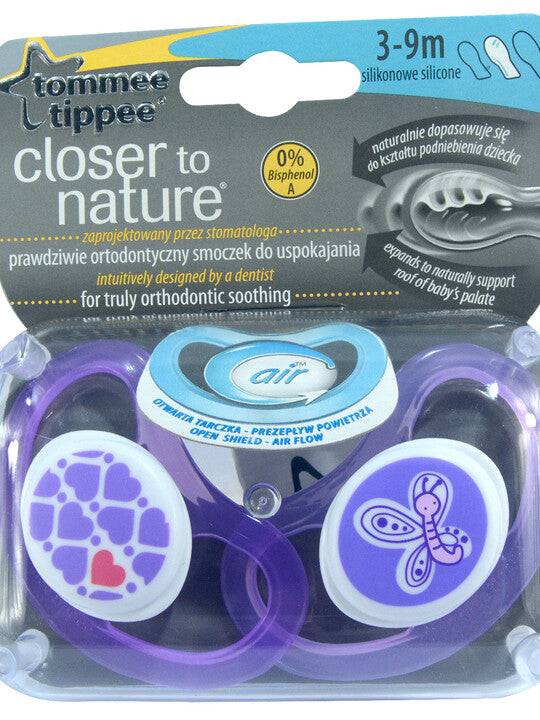 Tommee Tippee Open Shield Air Flow Orthodontic Soothers 3-9m