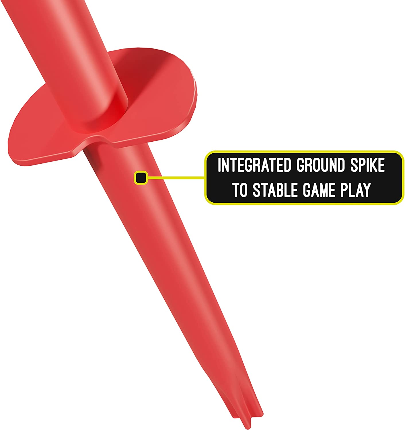 Swingball Classic Original | Red and Yellow | Outdoor Activities | Traditional Pole in the Ground Set | Real Tennis Ball and 2 Championship Bats