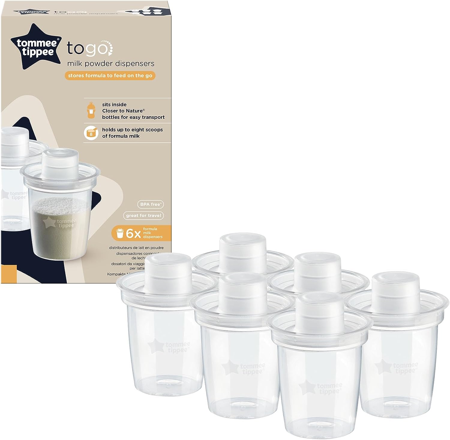 Tommee Tippee Formula Milk pots x6