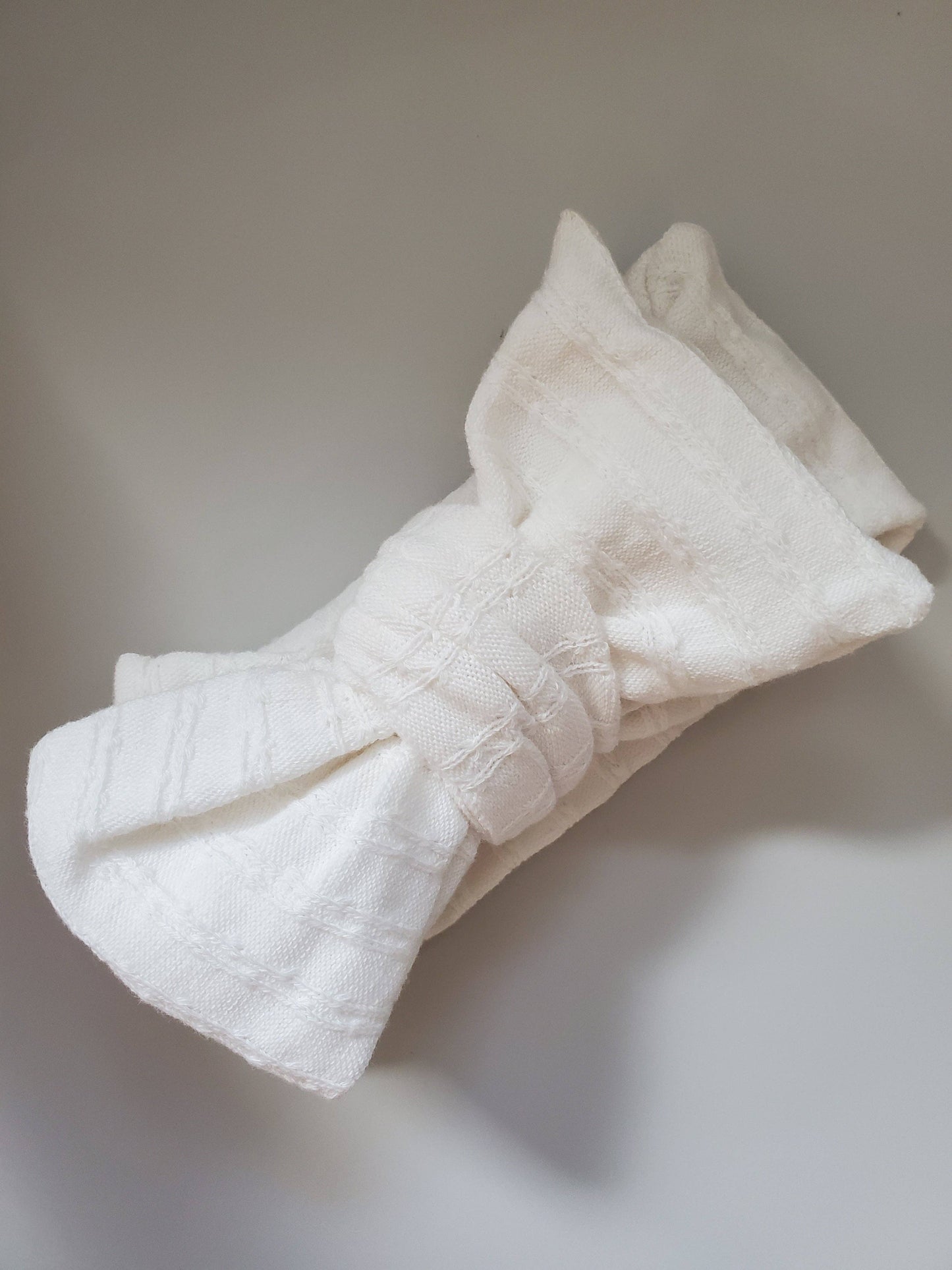 Oversized Hairband Beige