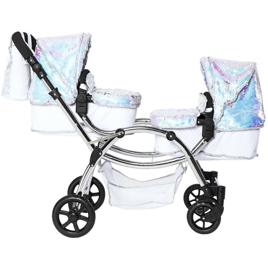 Roma Polly Amy Childs Twin Dolls Pram - Mermaid 3+ years 88cm