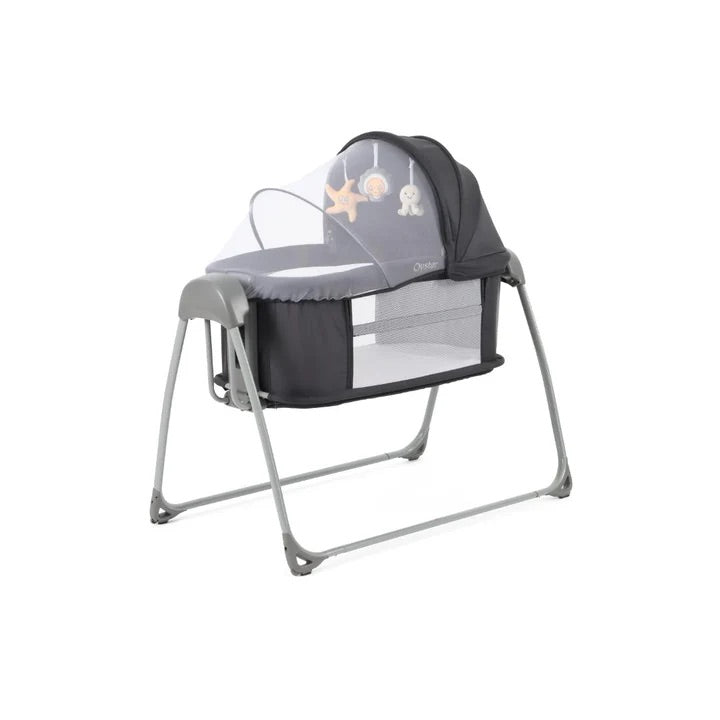 Oyster Swinging Crib- Carbonite