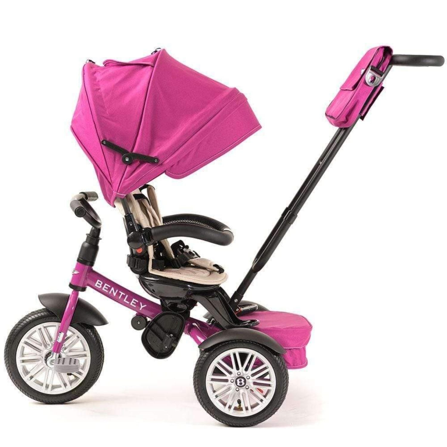 Fuchsia Pink Bentley 6 IN 1 Stroller Trike