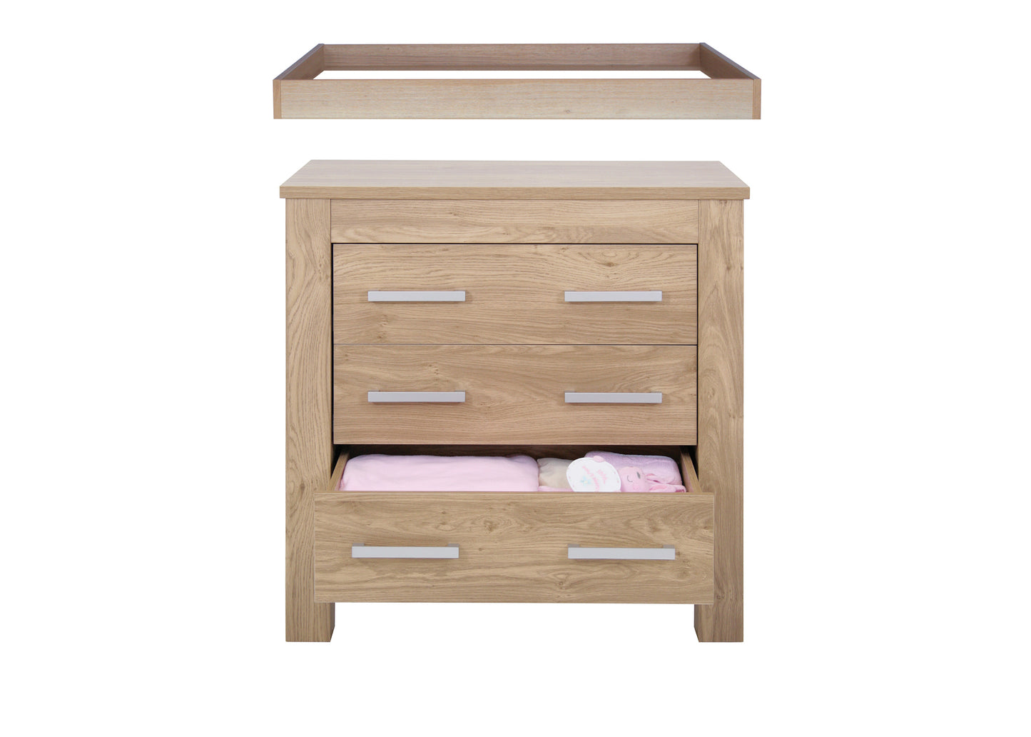 BabyStyle Bordeaux Nursery Furniture Set (Oak) - 3 Piece