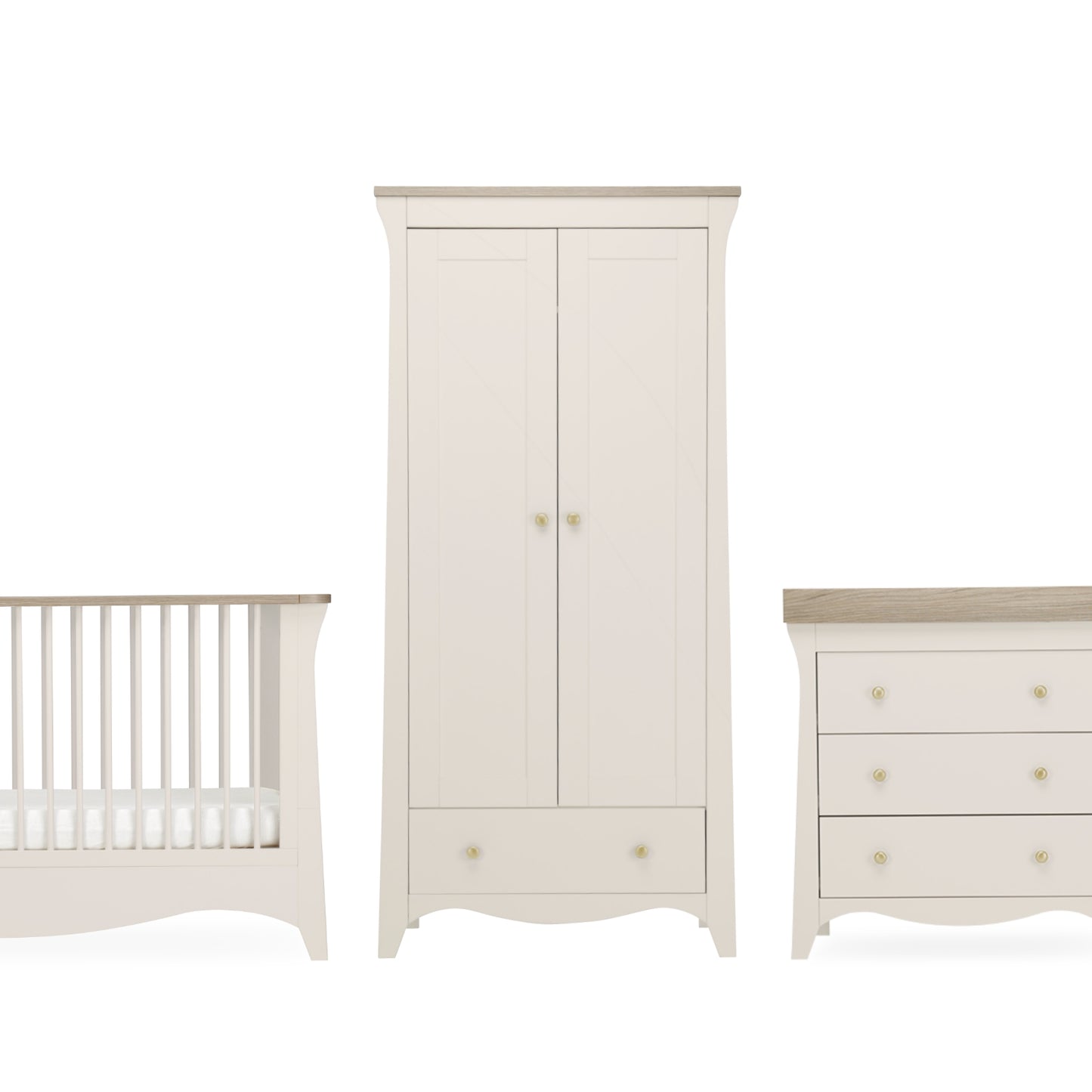 Cuddleco Clara 3 Pc Furniture Set-Cashmere & Ash