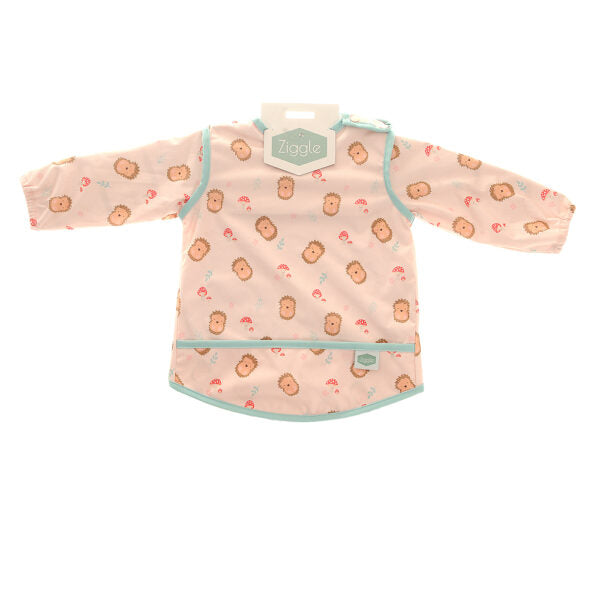 Ziggle Coverall Feeding Bib Hedgehog