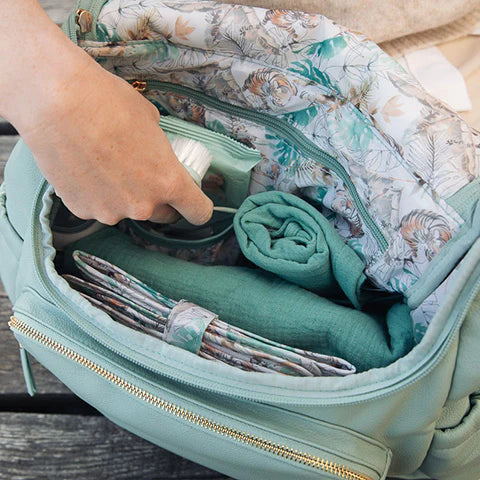 Bizzi Growin Vegan Leather Lilli Changing Bag - Mint