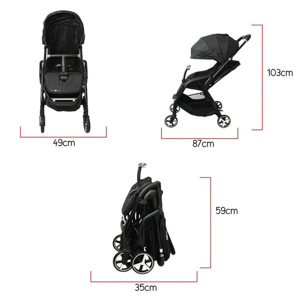 Cozy N Safe i-METRO Urban Stroller- Black