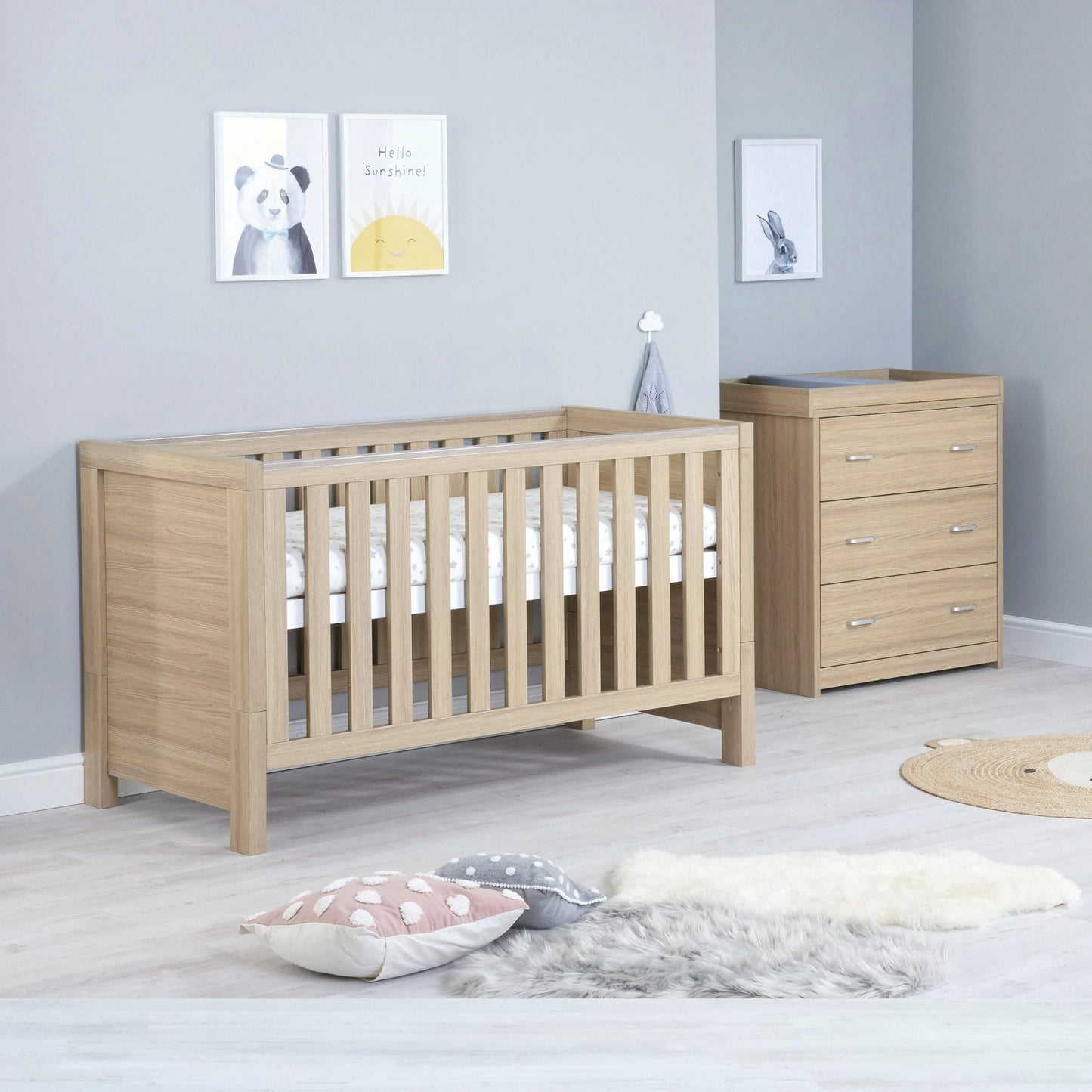 Luno 2 Piece Room Set - Oak