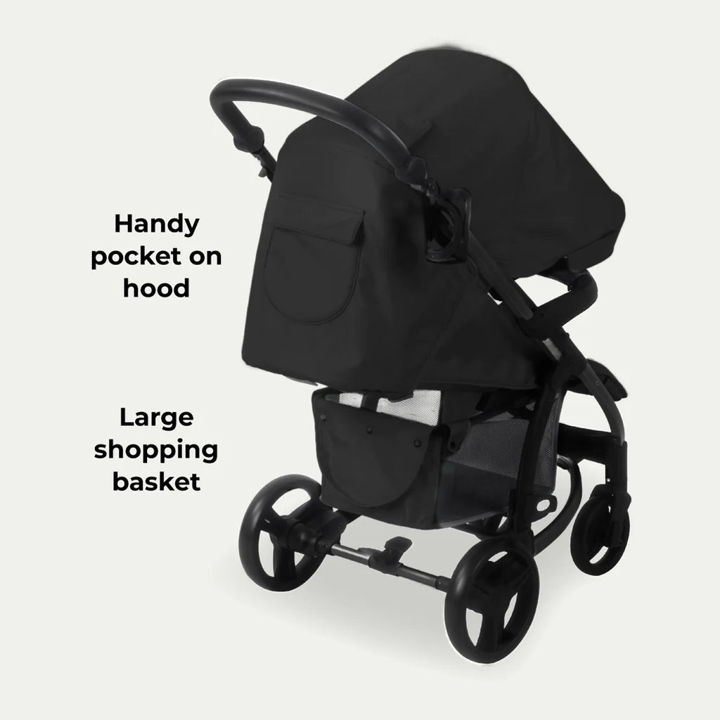 My Babiie MB200i 3-in-1 Travel System with i-Size Car Seat - Dani Dyer Black Leopard