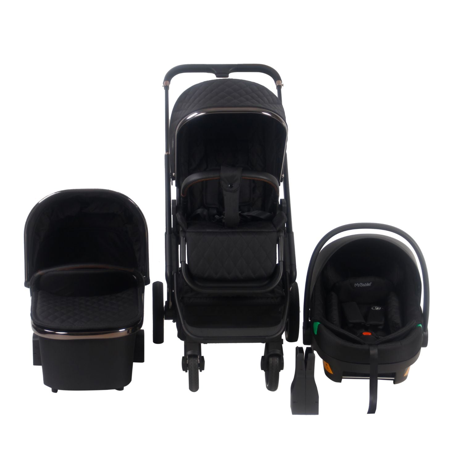 MB500i Billie Faiers Midnight Gunmetal iSize Travel System