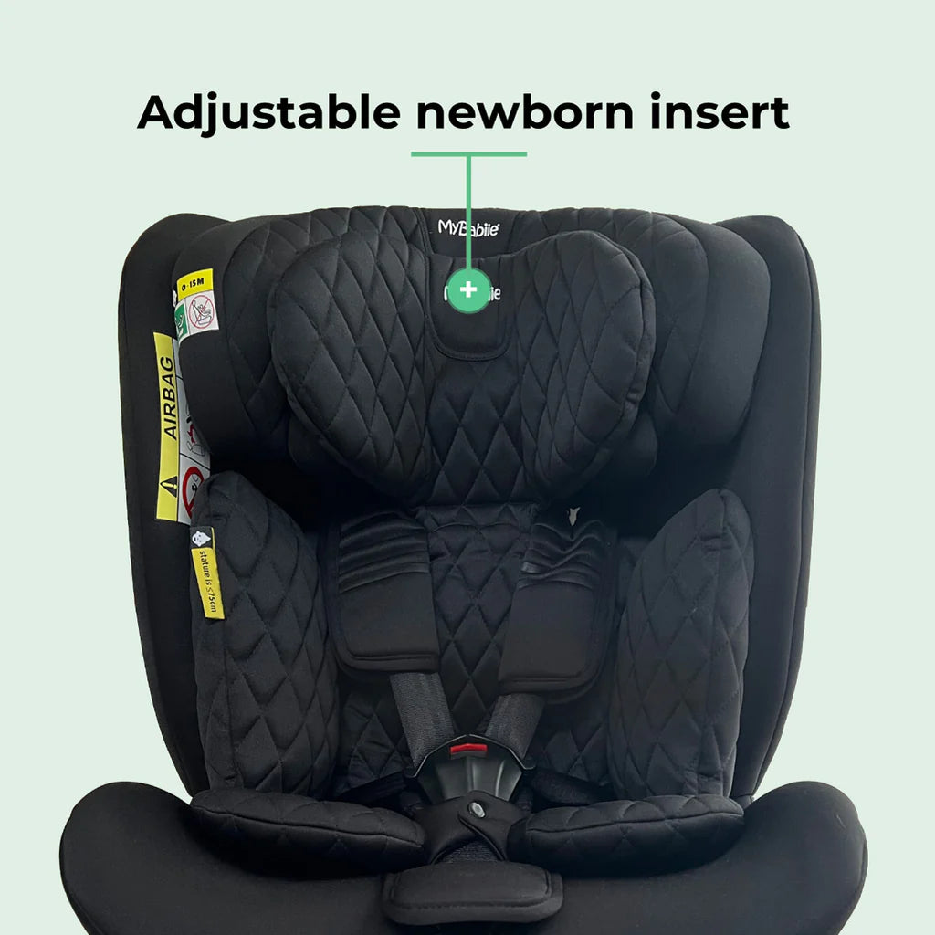 My Babiie MBCSSPIN i-Size (40-150cm) Spin Car Seat - Billie Faiers Quilted Black