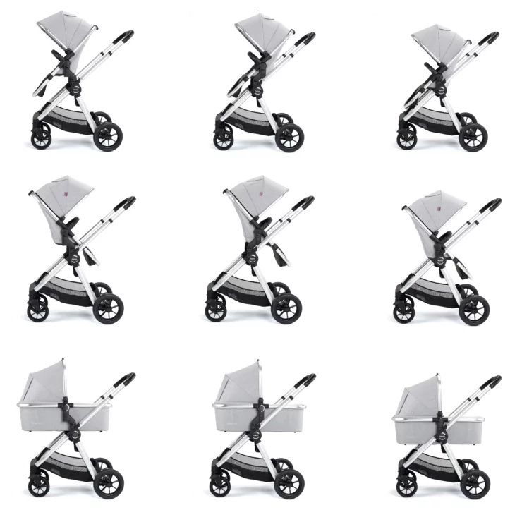 Memore V2 Travel System 13 Piece Pecan i-Size – Silver