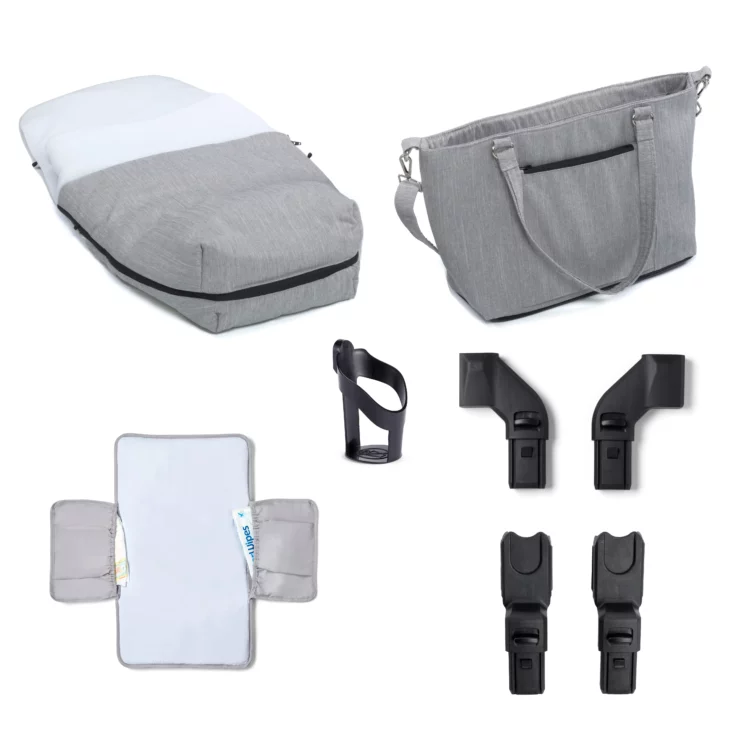 Memore V2 Travel System 13 Piece Pecan i-Size – Silver