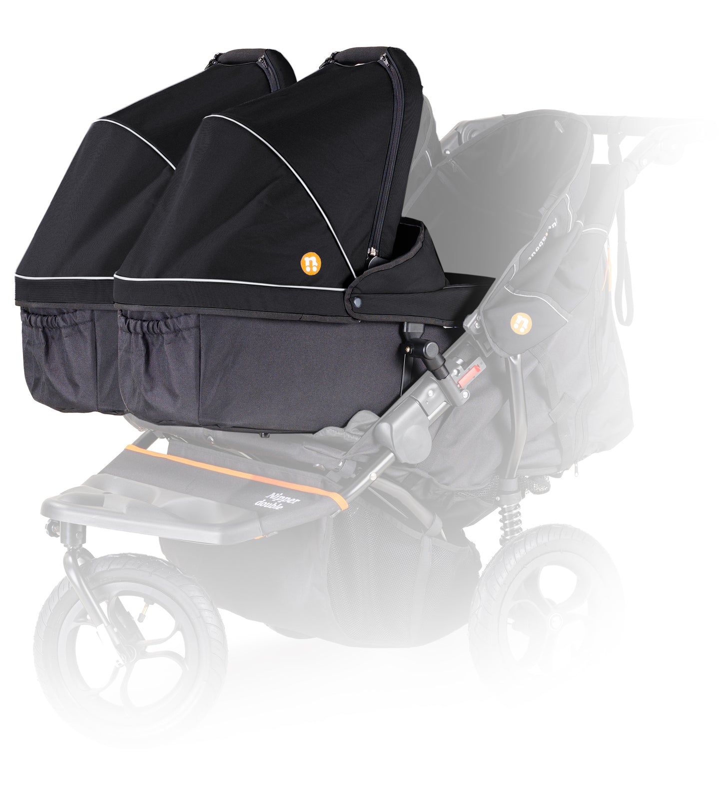 Out N About V5 Double Carrycot- Summit Black