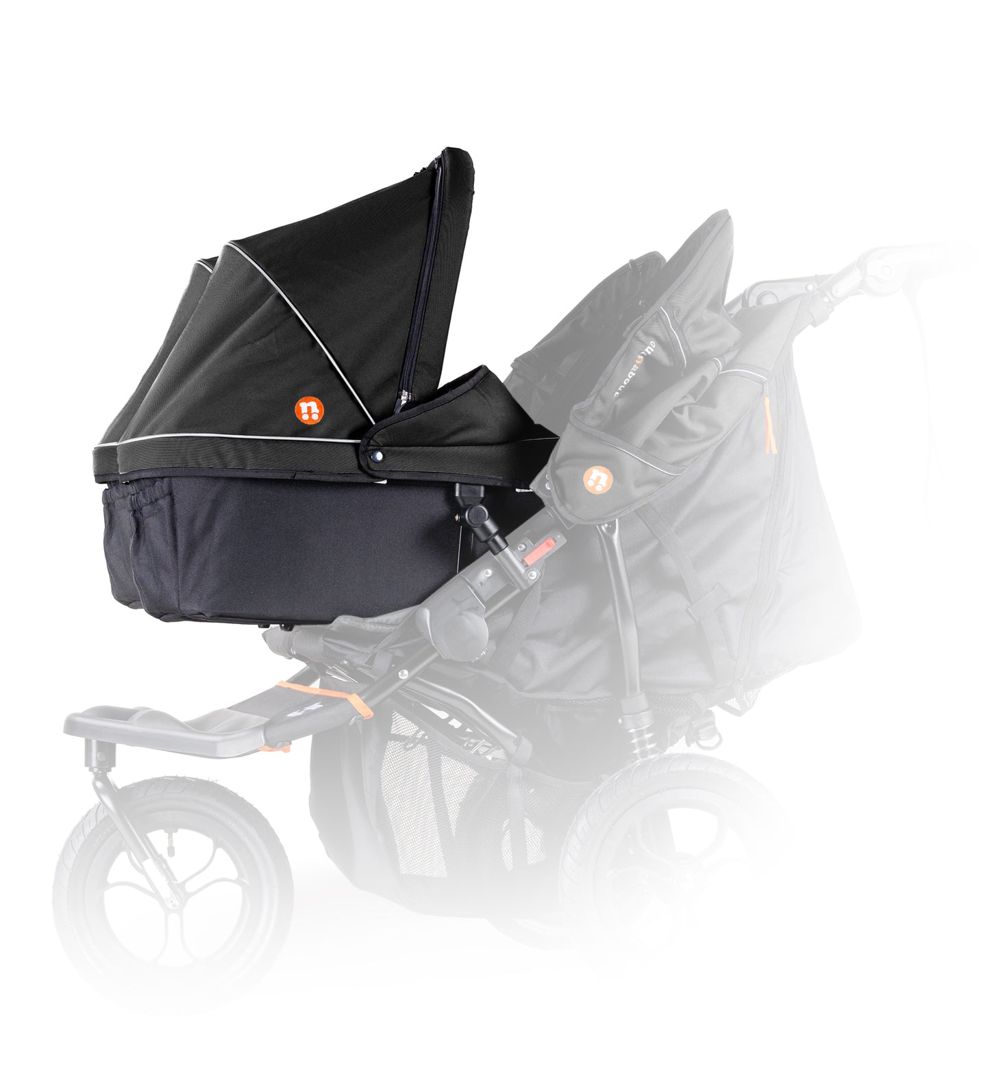 Out N About V5 Double Carrycot- Summit Black