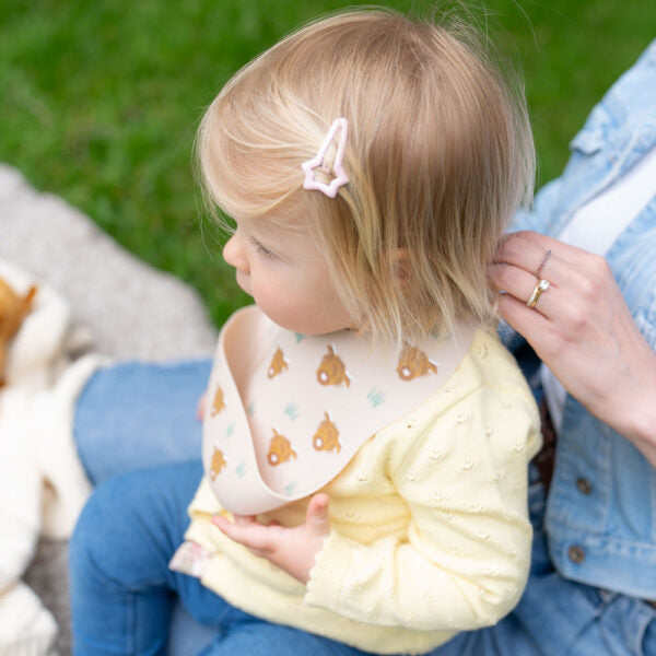 Ziggle Catch It Silicone Bib Highland Cow