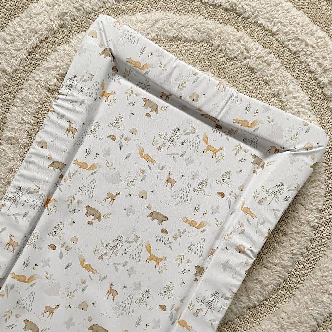 Baby Changing Mat | Woodland Animals Print | Handmade UK