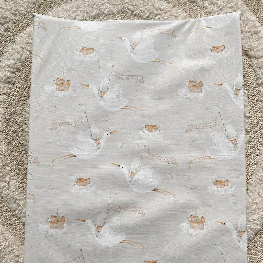 Unisex Wedge Baby Changing Mat | Handmade UK | Storks and Bear
