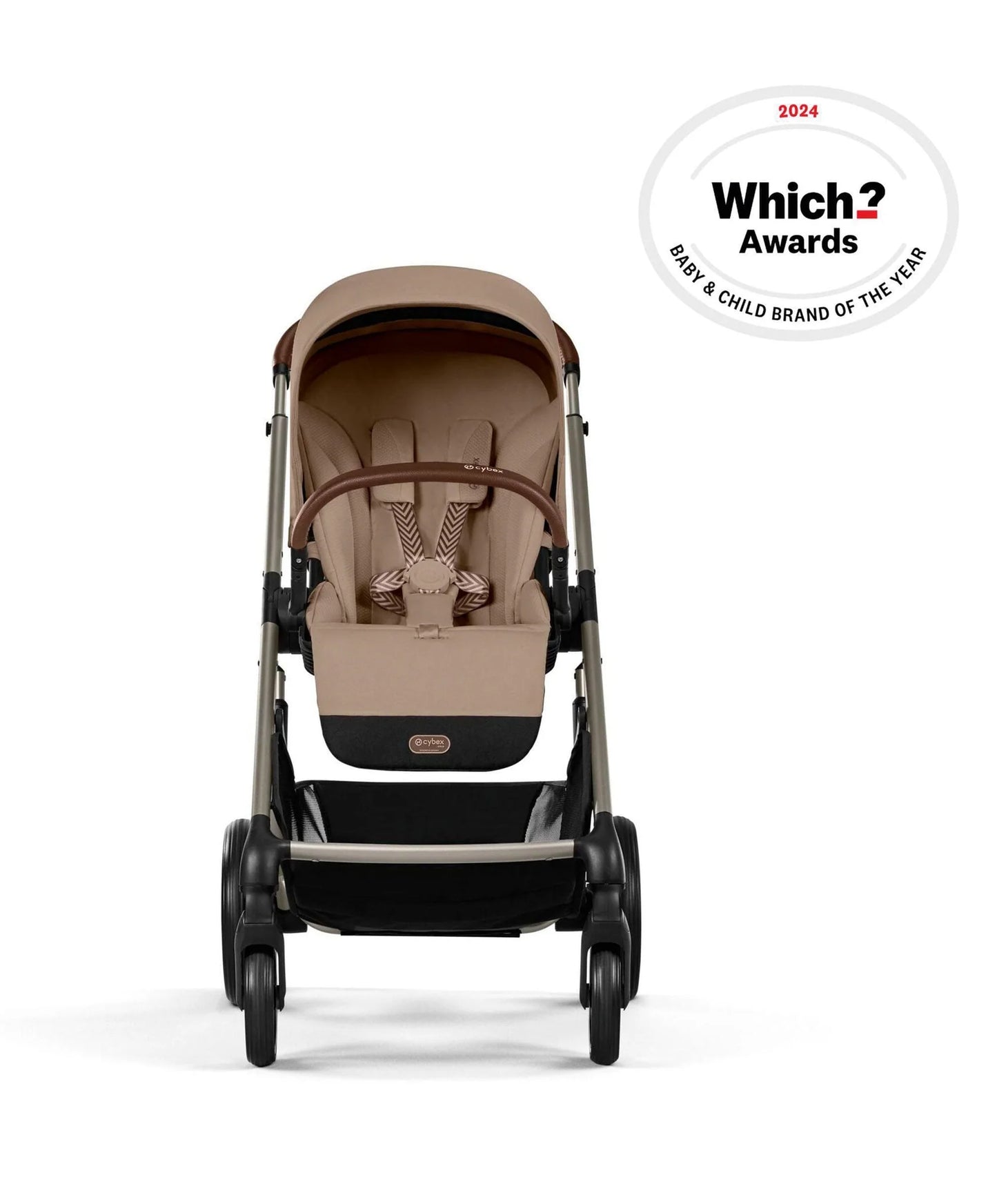 Cybex Balios Pushchair Bundle with Cybex Cloud G i-Size Rotating Baby Car Seat (7 Pieces) - Almond Beige