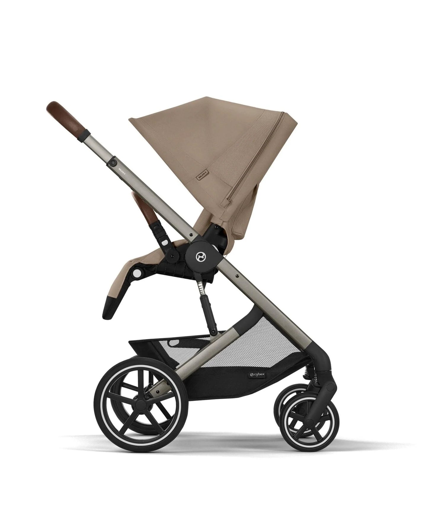 Cybex Balios Pushchair Bundle with Cybex Cloud G i-Size Rotating Baby Car Seat (7 Pieces) - Almond Beige