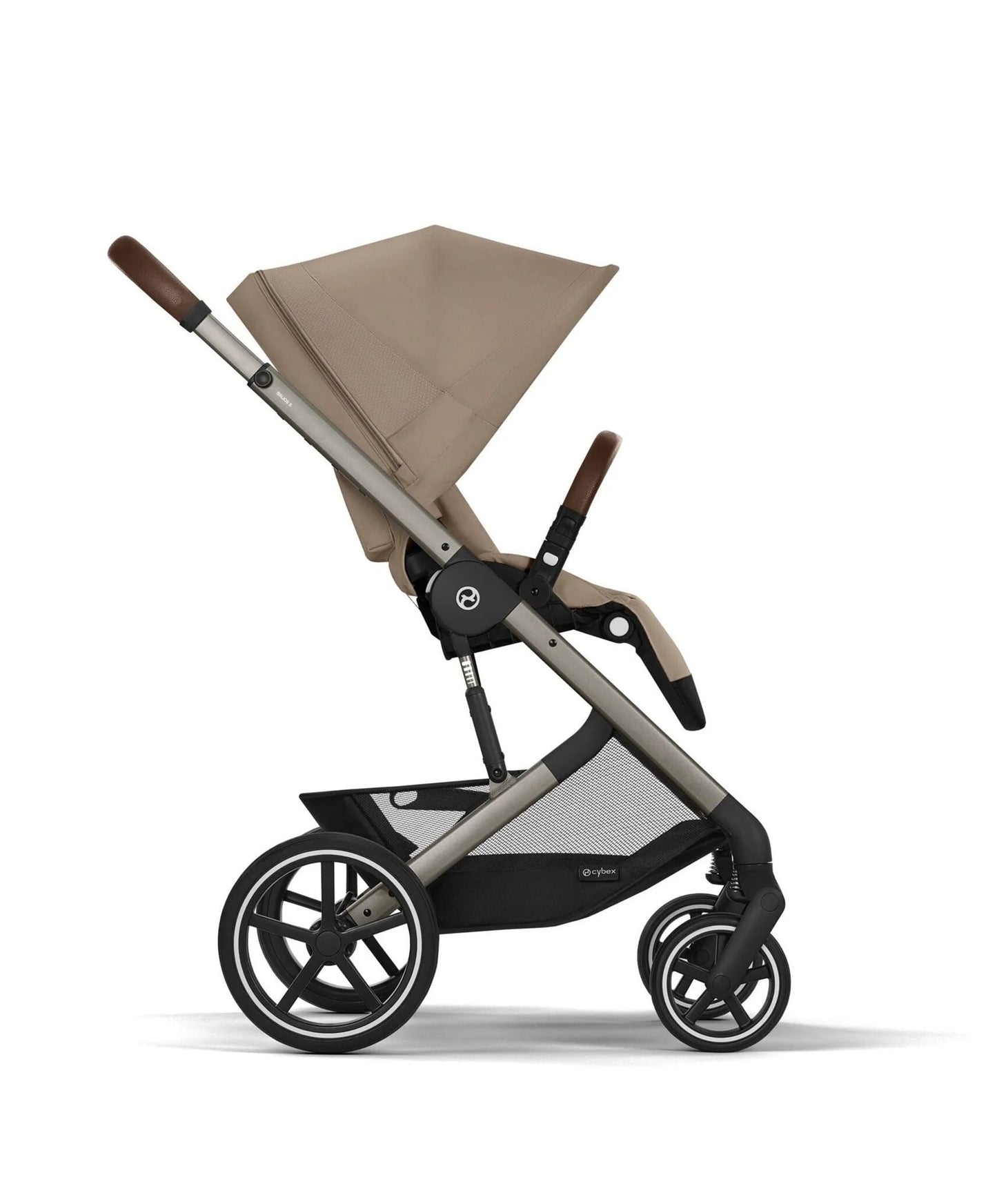 Cybex Balios Pushchair Bundle with Cybex Cloud G i-Size Rotating Baby Car Seat (7 Pieces) - Almond Beige