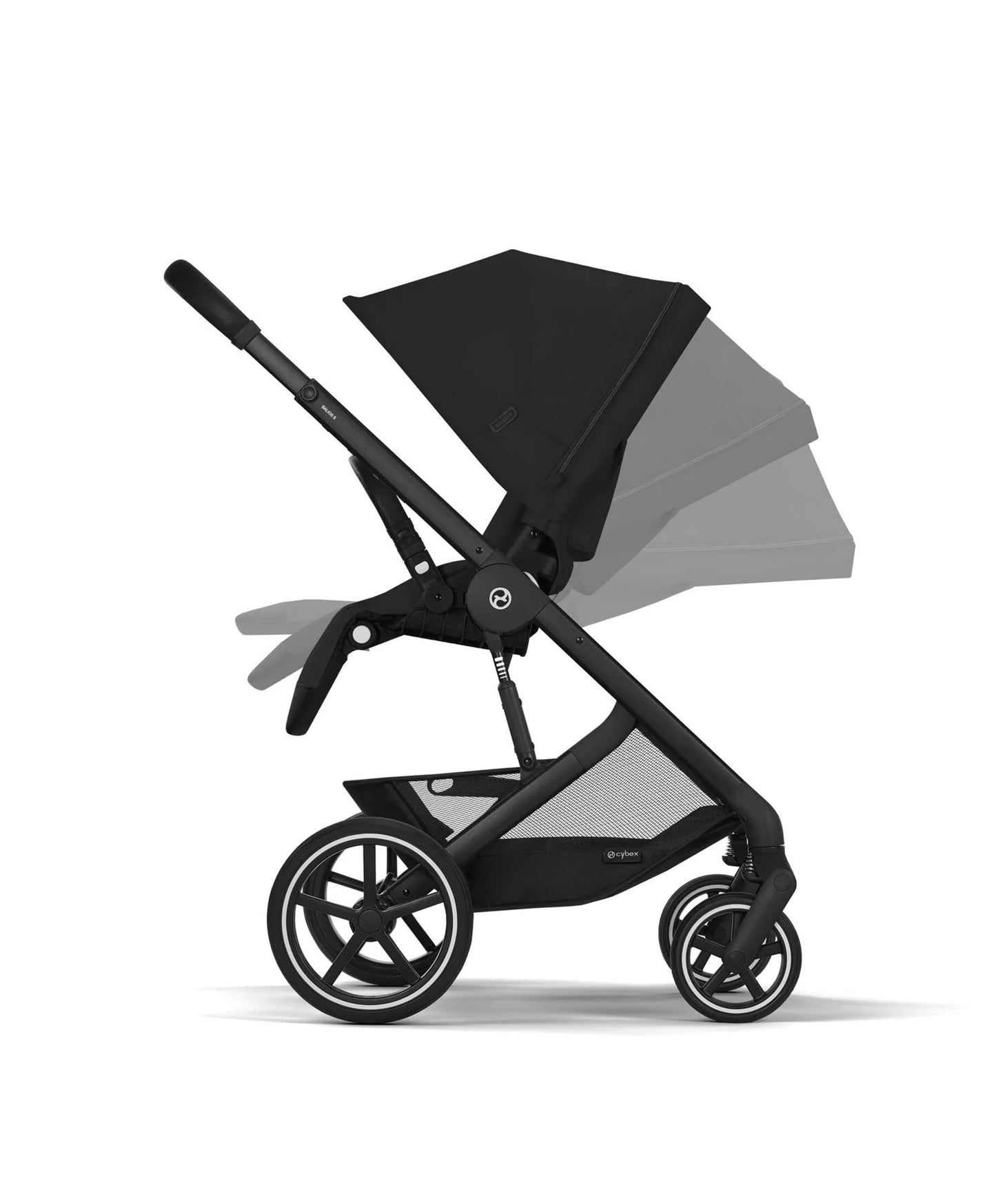 Cybex Balios Bundle with Cybex Cloud G i-Size Rotating Baby Car Seat & Rotating Base (7 Pieces) - Moon Black