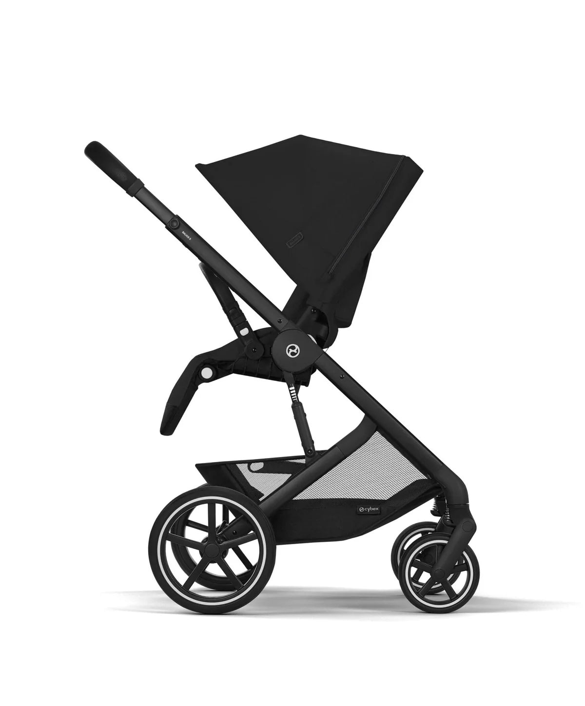 Cybex Balios Bundle with Cybex Cloud G i-Size Rotating Baby Car Seat & Rotating Base (7 Pieces) - Moon Black