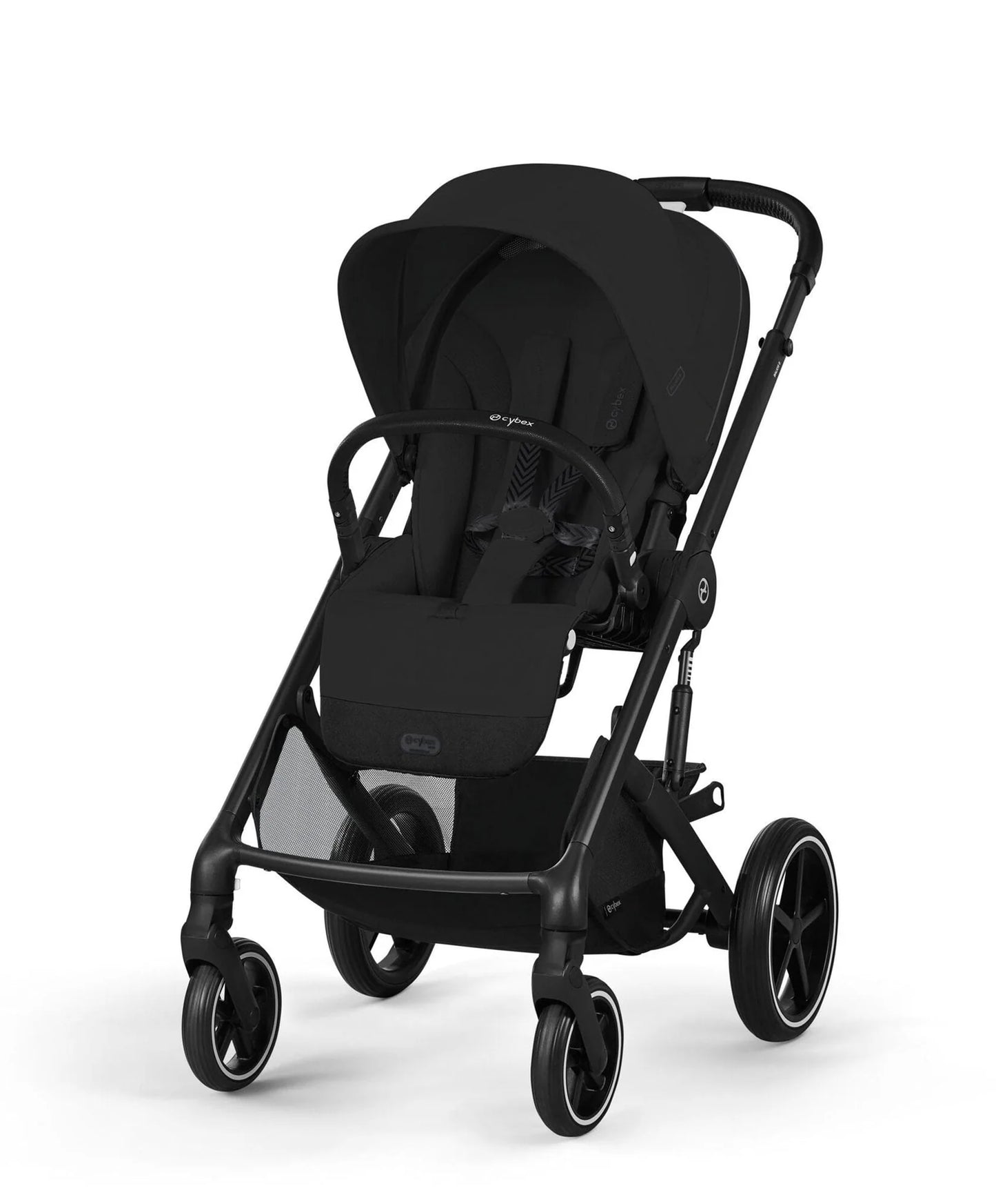 Cybex Balios Bundle with Cybex Cloud G i-Size Rotating Baby Car Seat & Rotating Base (7 Pieces) - Moon Black