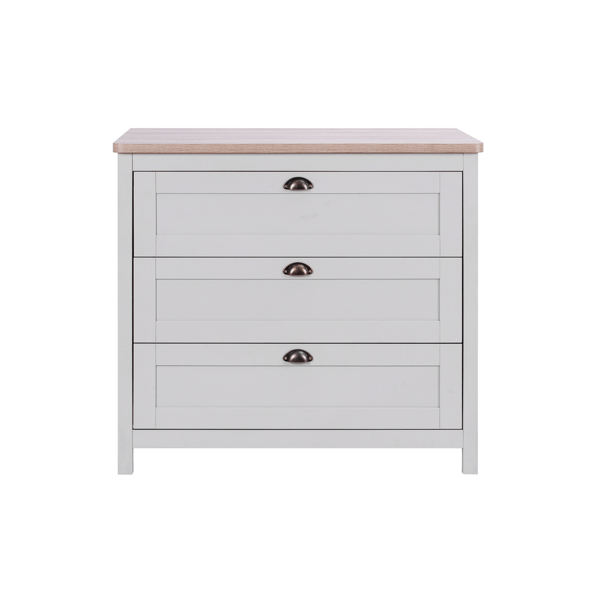 Tuti Bambini Verona 3 Piece Room Set - Dove Grey/Oak