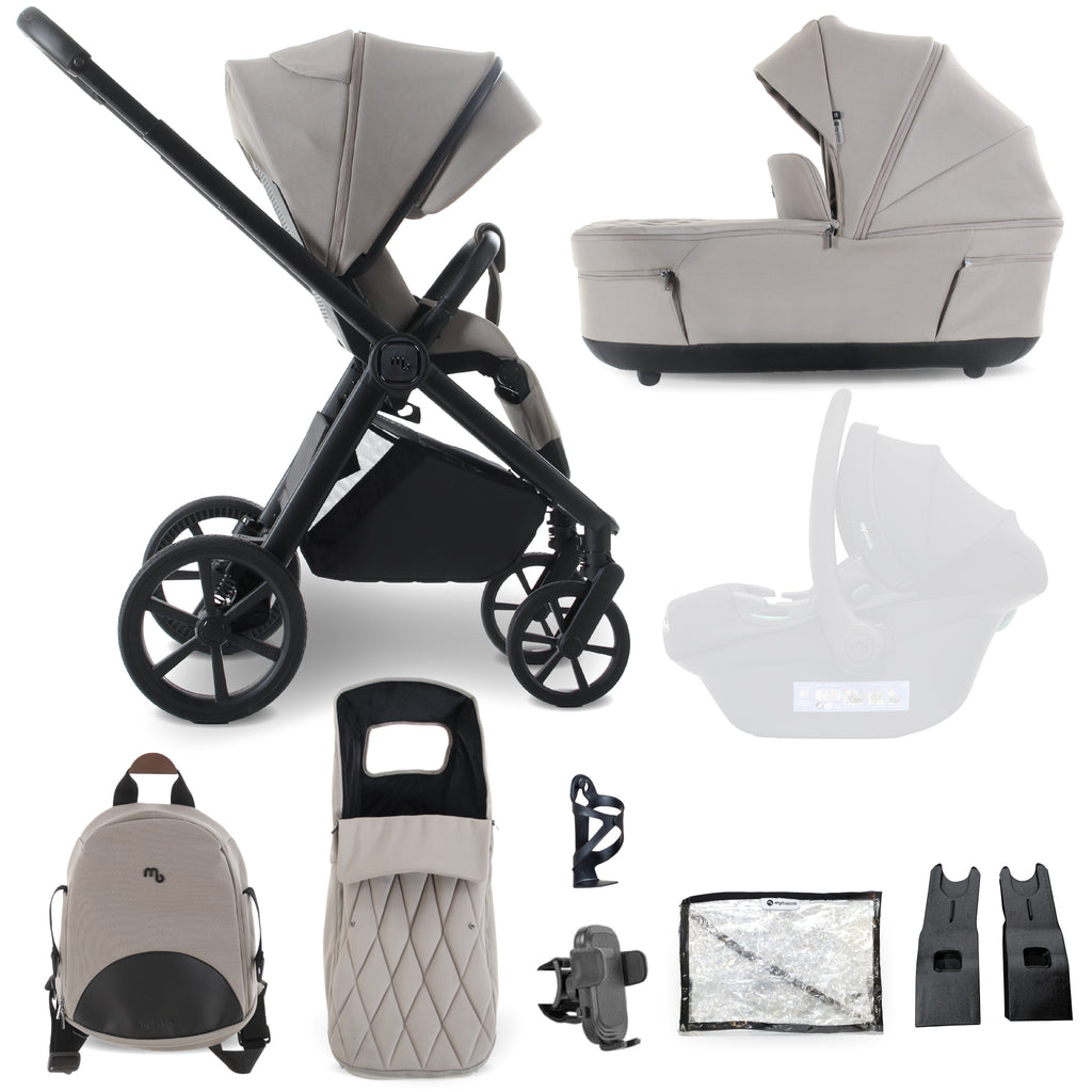 My Babiie MB450 LUXE 2-in-1 Pushchair & Carrycot - Mink