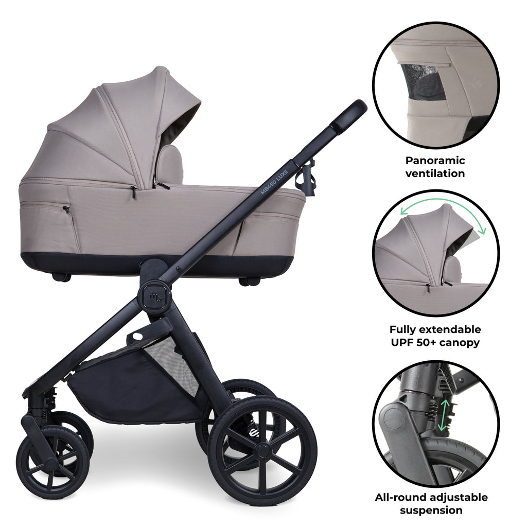 My Babiie MB450 LUXE 3-in-1 Travel System - Mink