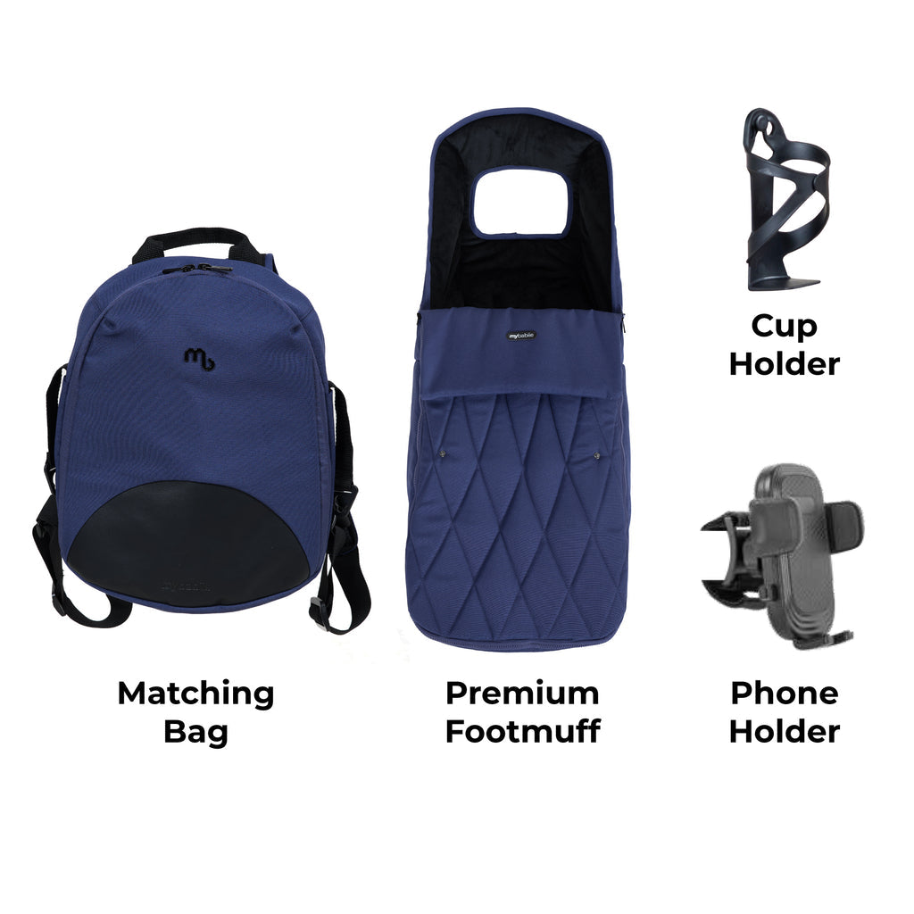 My Babiie MB450 LUXE 3-in-1 Travel System - Indigo