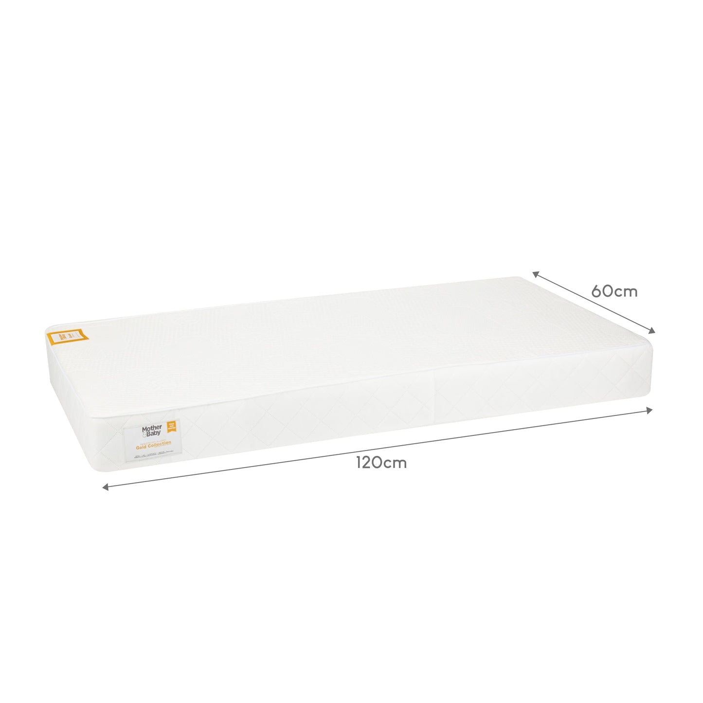 Mother & Baby Rose Gold Anti Allergy Sprung Cot Mattress 120x60