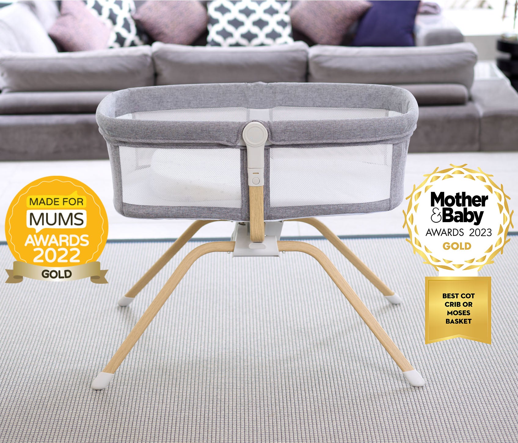 Babymore Air Motion Gliding Crib