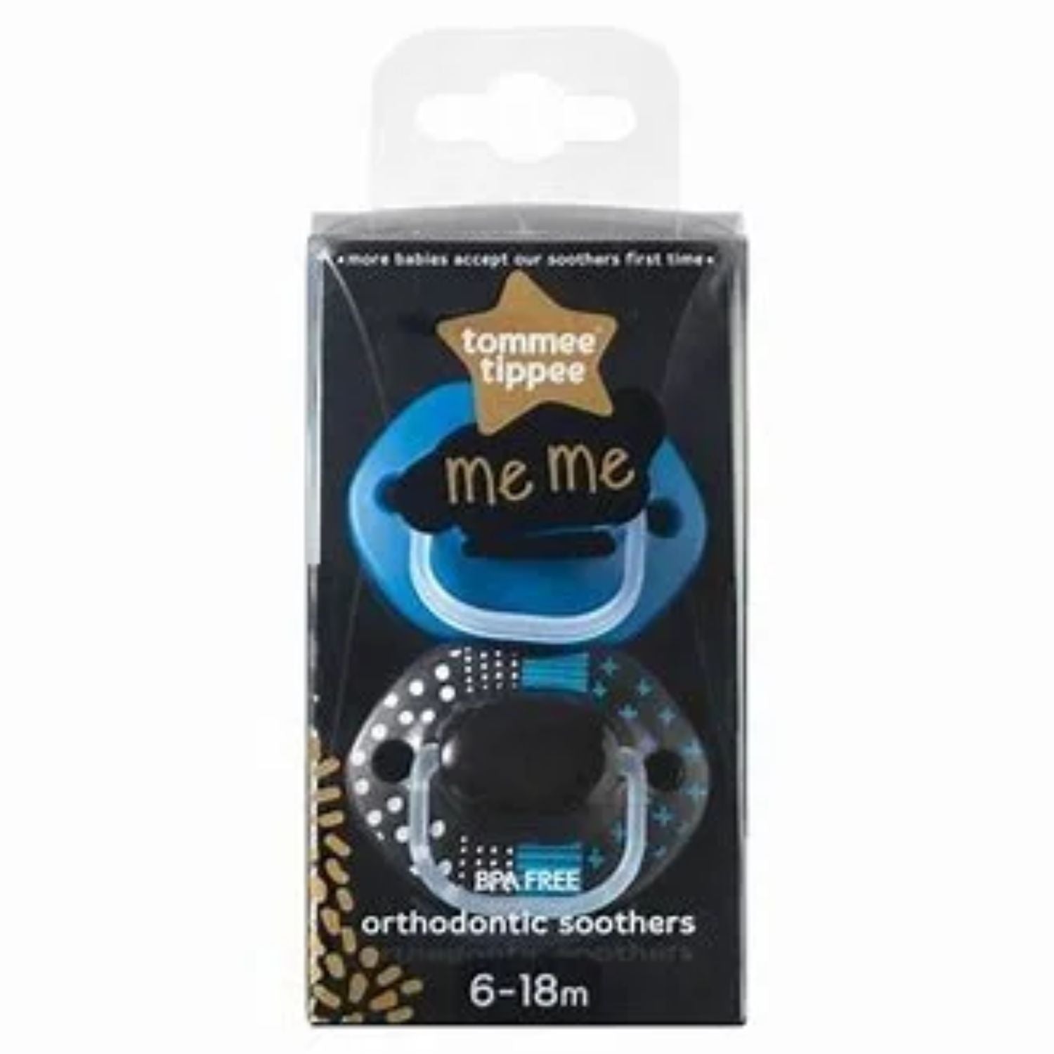 Tommee Tippee 6-18 Months Me Me Soother X2