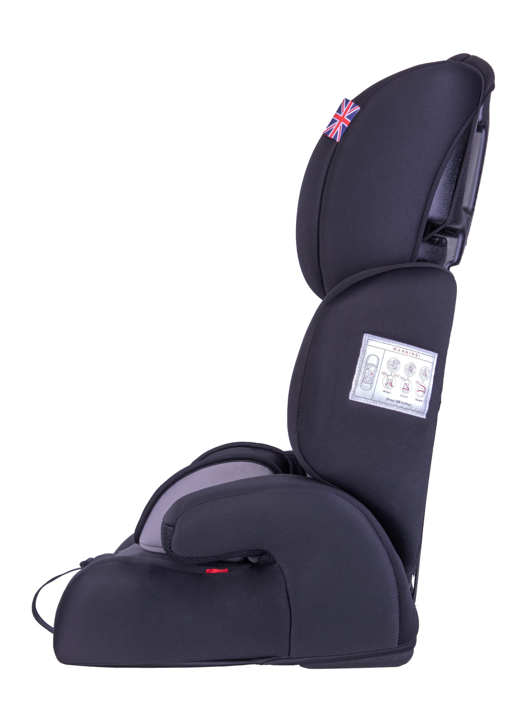 Logan Group 1/2/3 Child Car Seat - Black/Grey