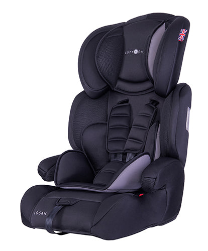 Logan Group 1/2/3 Child Car Seat - Black/Grey