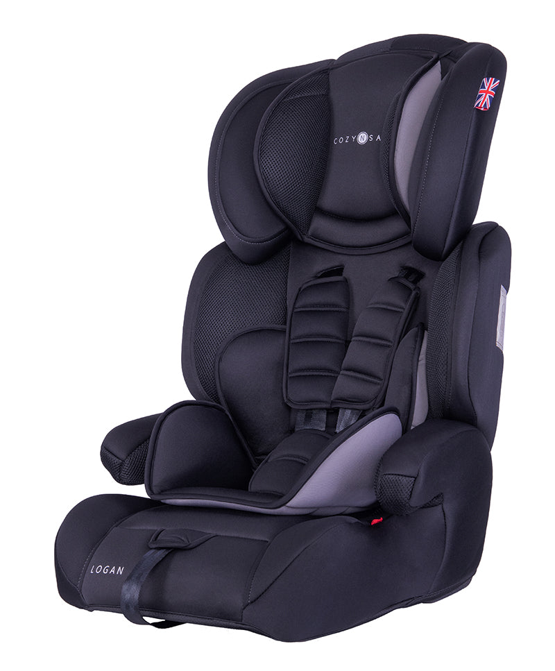 Logan Group 1/2/3 Child Car Seat - Black/Grey