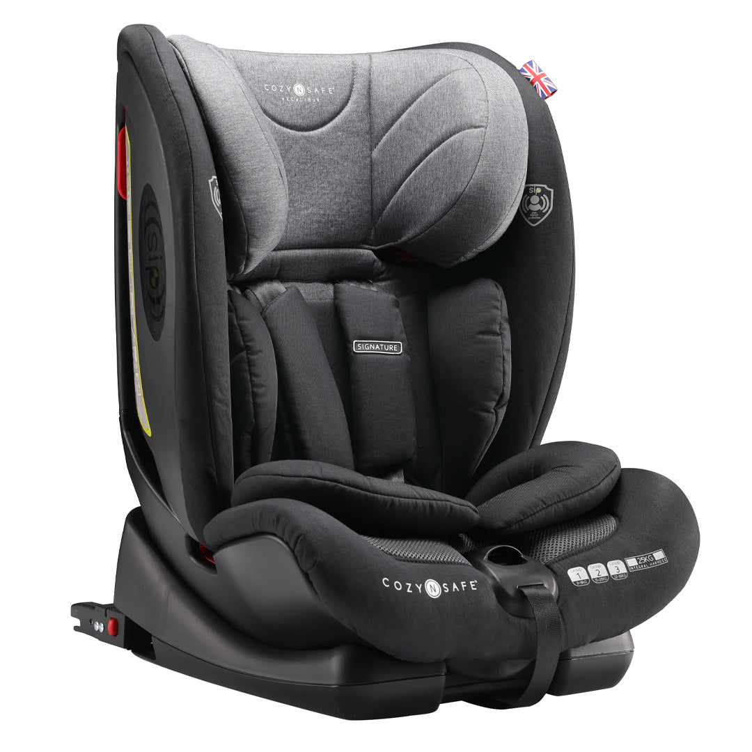 Excalibur Group 1/2/3 Child Car Seat - (25KG Harness) Black/Grey