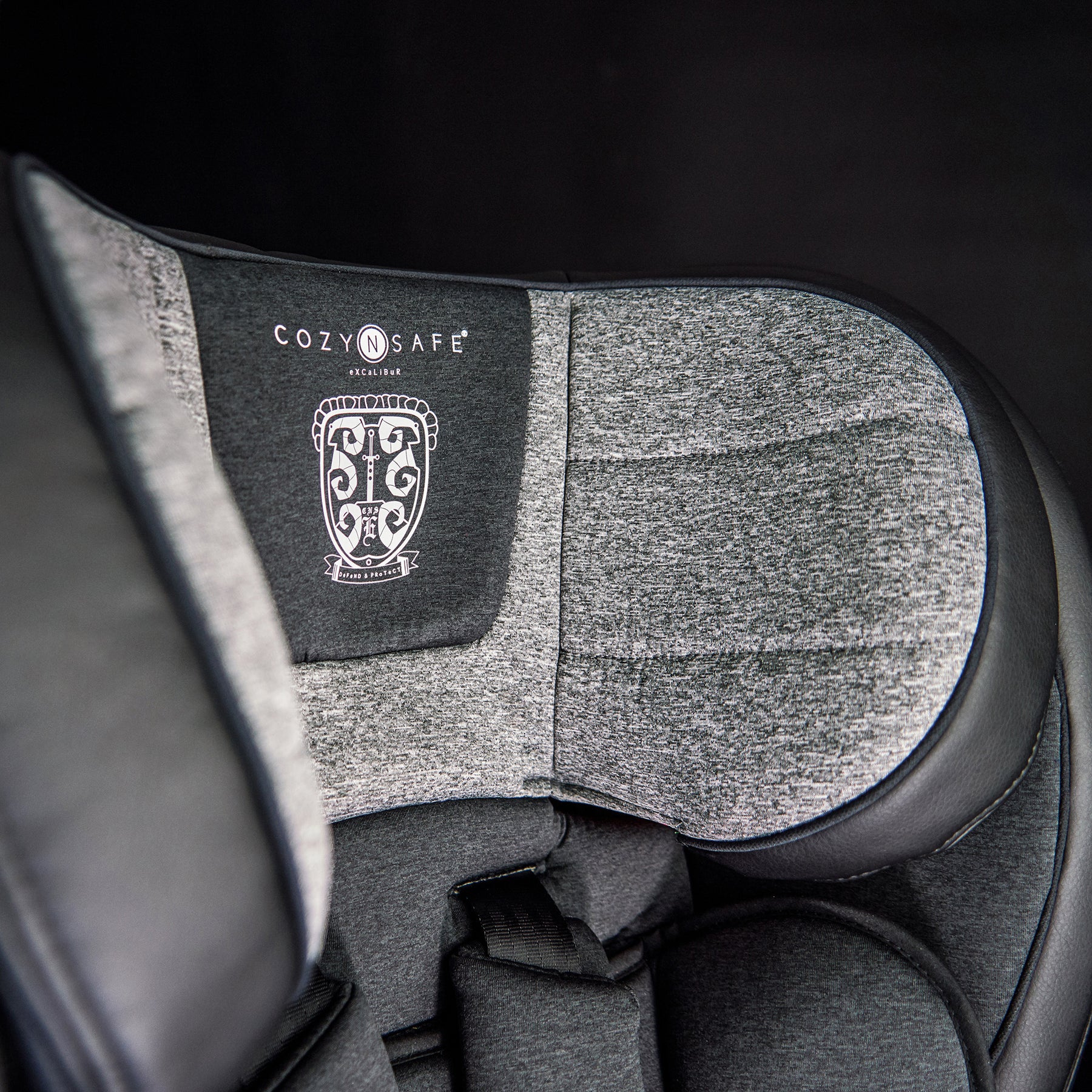 Excalibur Group 1/2/3 Child Car Seat - (25KG Harness) Graphite