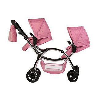 Roma Darcie Twin Dolls Pram - Pink